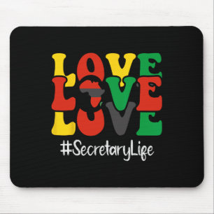 Secretary Love African American Women Black Histor Mouse Pad