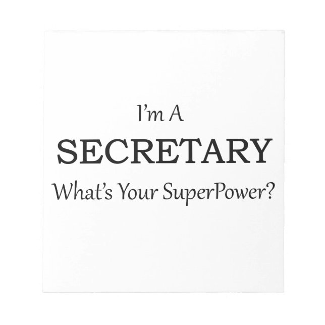 SECRETARY NOTEPAD (Front)