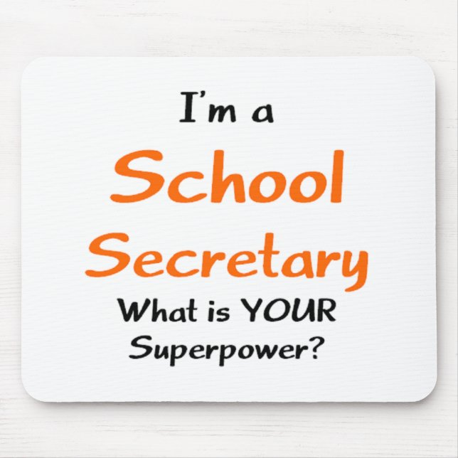 secretary school mouse pad (Front)