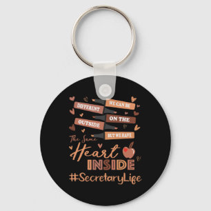 Secretary We Can Be Different Black History Month  Keychain