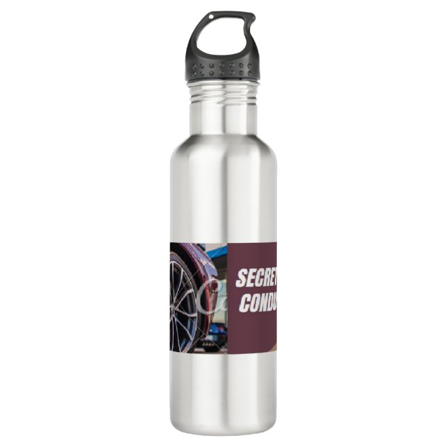 Secretos para conducir bien 710 ml water bottle (Front)