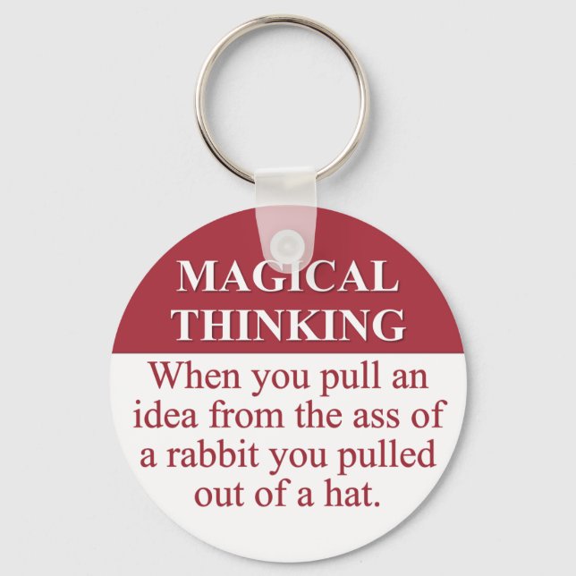 Secrets of Magical Thinking (3) Keychain (Front)