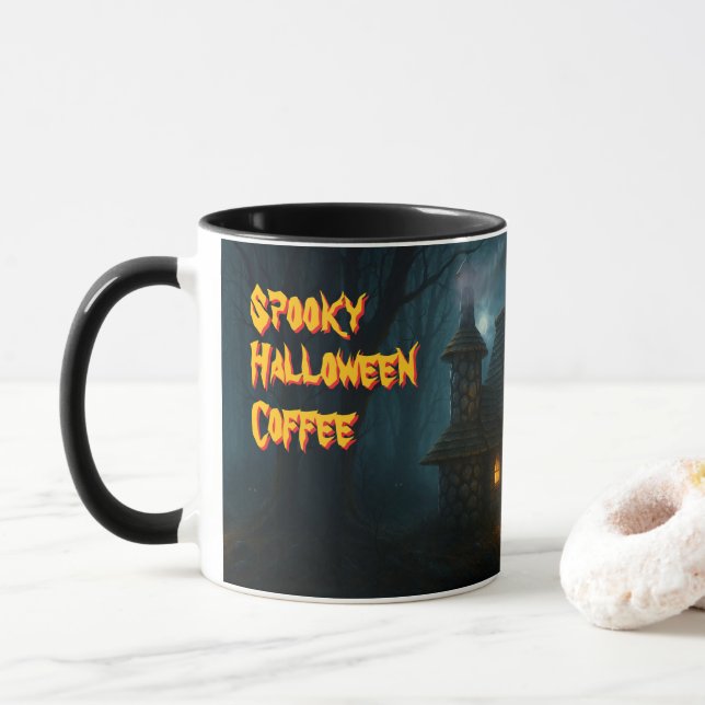 Secrets of the Witch House in the Forest Mug (With Donut)