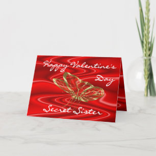 SecretSisValentine-customize any occasion Holiday Card