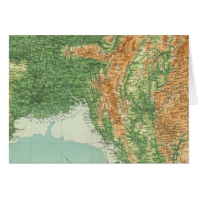 Section nord-est de l'Inde (Devant horizontal)