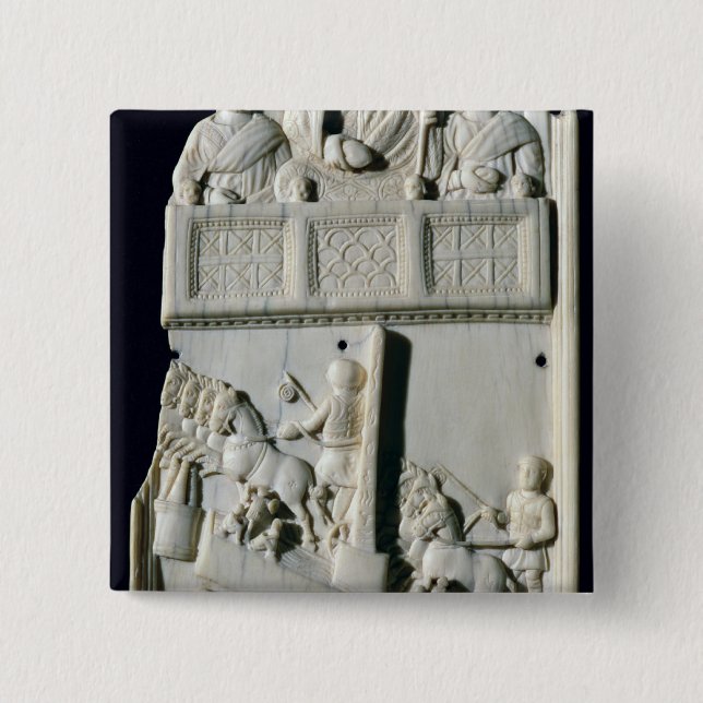 Section of a diptych 2 inch square button (Front)