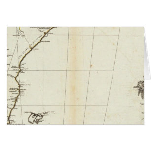 Section sud de la carte américaine gravée