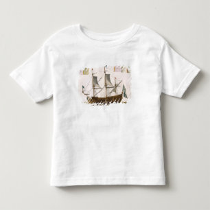 Section through a French first-rate ship of 104 ca Toddler T-shirt