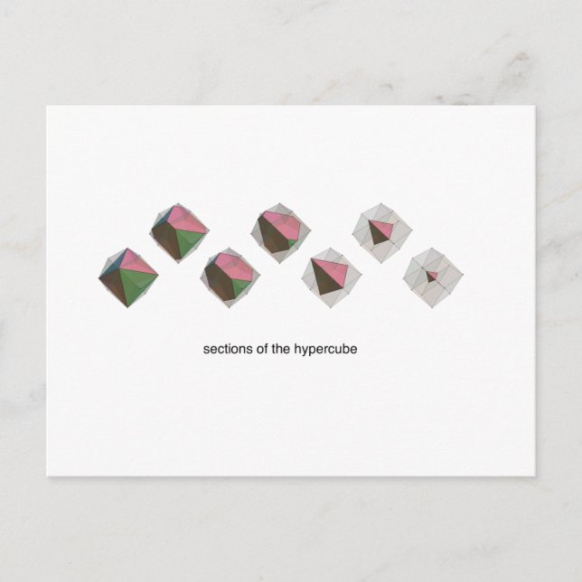 Sections of the Hypercube Postcard (Front)