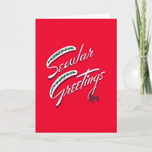 Secular Greetings Atheist Holiday Cards (Front)