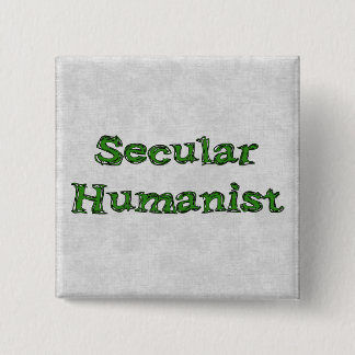 Secular Humanist 2 Inch Square Button