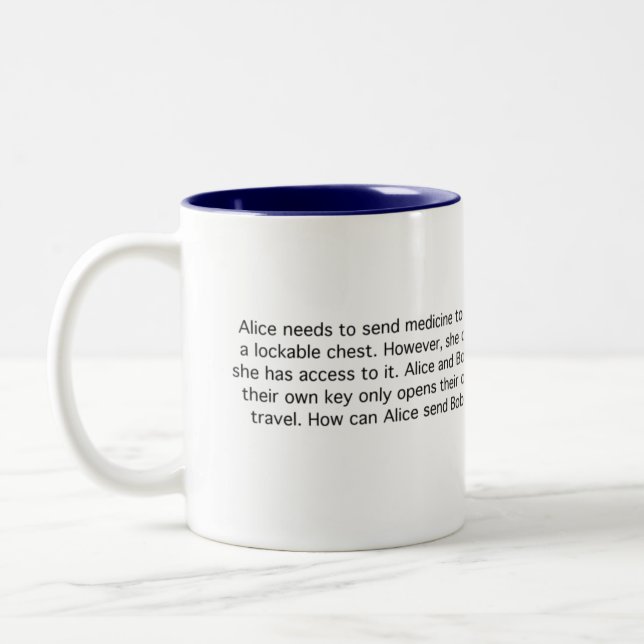 Secure Medicine Two-Tone Coffee Mug (Left)