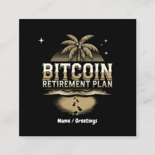 Secure Your Future with a Bitcoin Retirement Plan Square Business Card