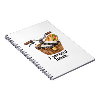 Secured Lunch Funny Cycling Sandwich Notebook
