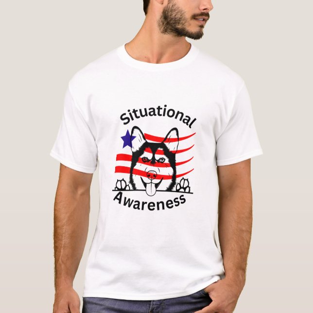 Sécurité nationale | T-shirt de sensibilisation à  (Devant)