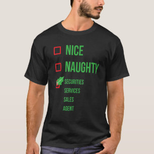 Securities Services Sales Agent Funny Pajama Chris T-Shirt