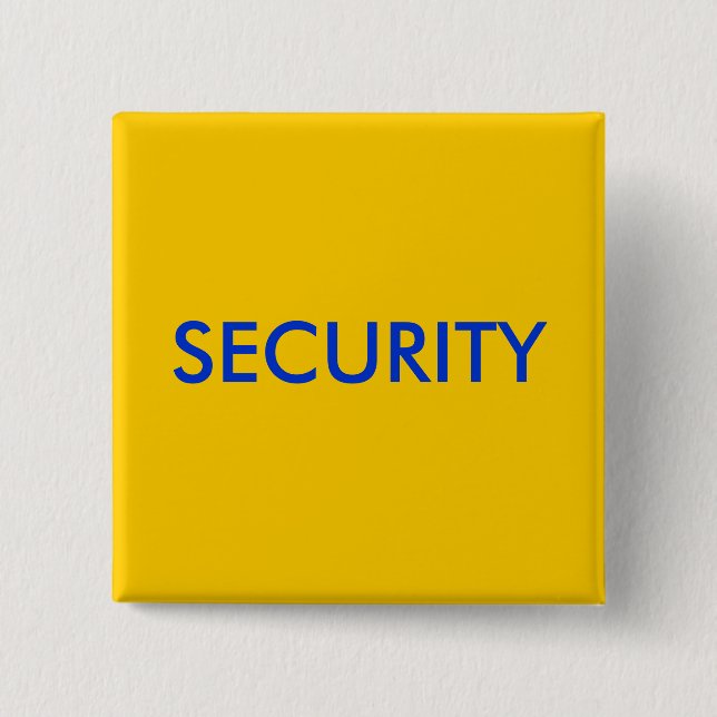 SECURITY 2 INCH SQUARE BUTTON (Front)