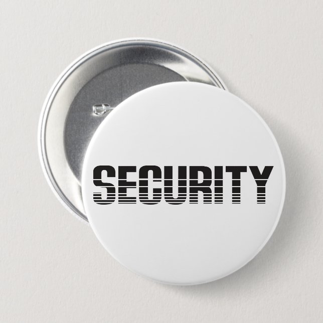 Security 3 Inch Round Button (Front & Back)