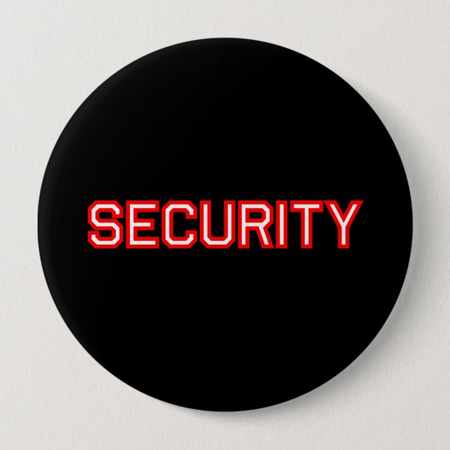Security 4 Inch Round Button (Front)