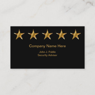 Security Business Cards