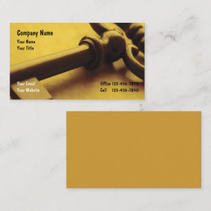 Security Business Cards Key Theme