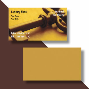 Security Business Cards Unique Design