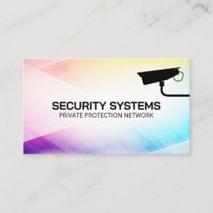 Security Camera   Protection Service Business Card