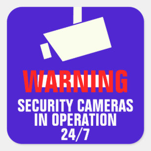 Security Camera Warning Stickers