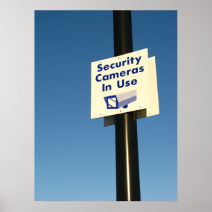 Security Cameras In Use Poster