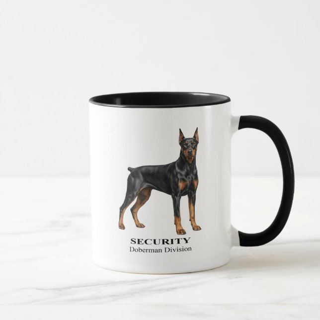 Security Doberman Division Mug (Right)
