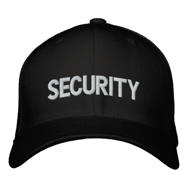 Security Emroidered Hat (Front)