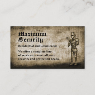 Security Firm Business Card