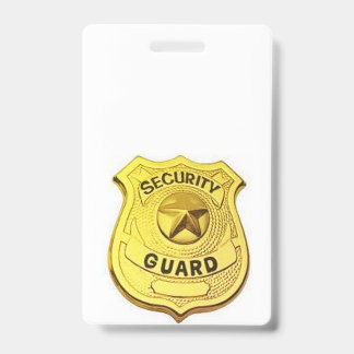 Security guard badge