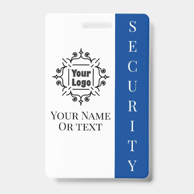 Security Guard Employee ID with Logo Badge (Front)