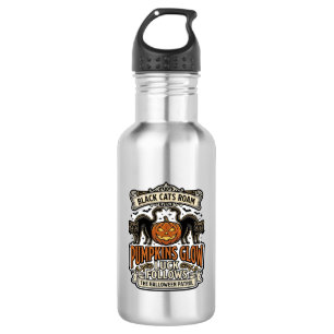 Security Guard Halloween Shirt with Black Cats & P 532 Ml Water Bottle