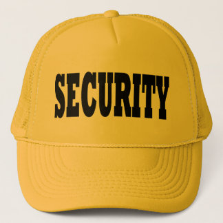 Security Hat - black text