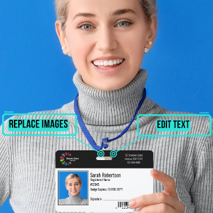 Security ID Employee Badge - Horizontal