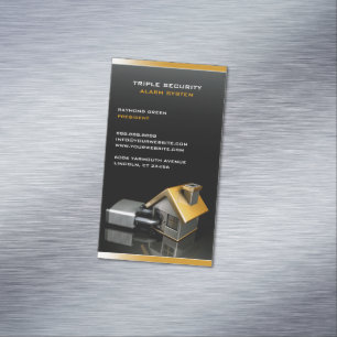 Security Insurance Magnetic Business Card