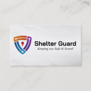 Security Lock Logo Business Card
