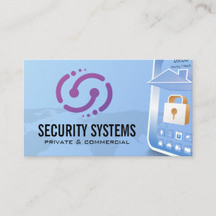 Security Lock Smart Phone Tech AI Business Card