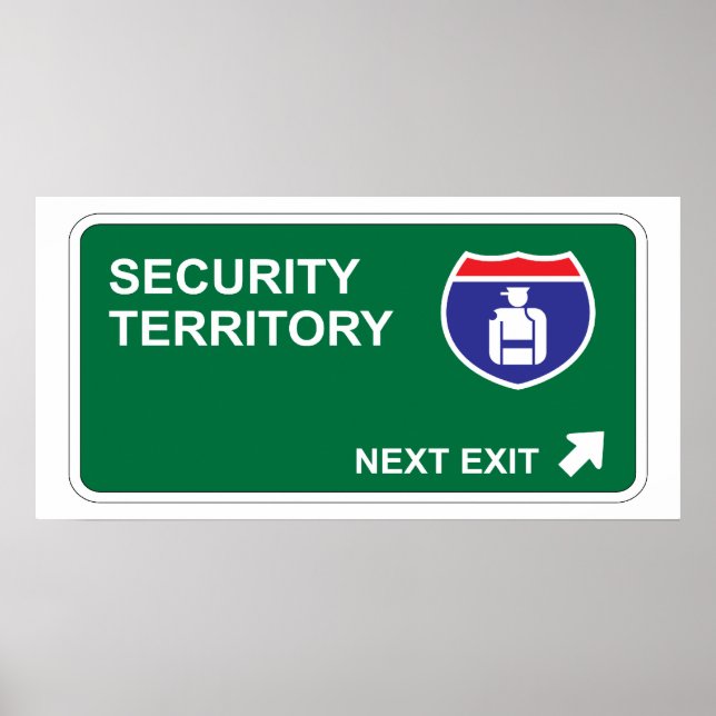 Security Next Exit Poster (Front)