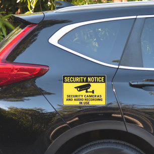 Security Notice - Cameras and Audio Recording