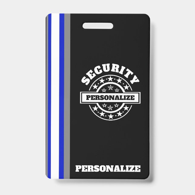 Security Plastic Badge (Front)