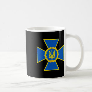 Security Service Of Ukraine Emblem Sbu Flag Ukr 2  Coffee Mug