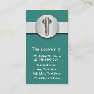 Security Services Locksmith Business Cards