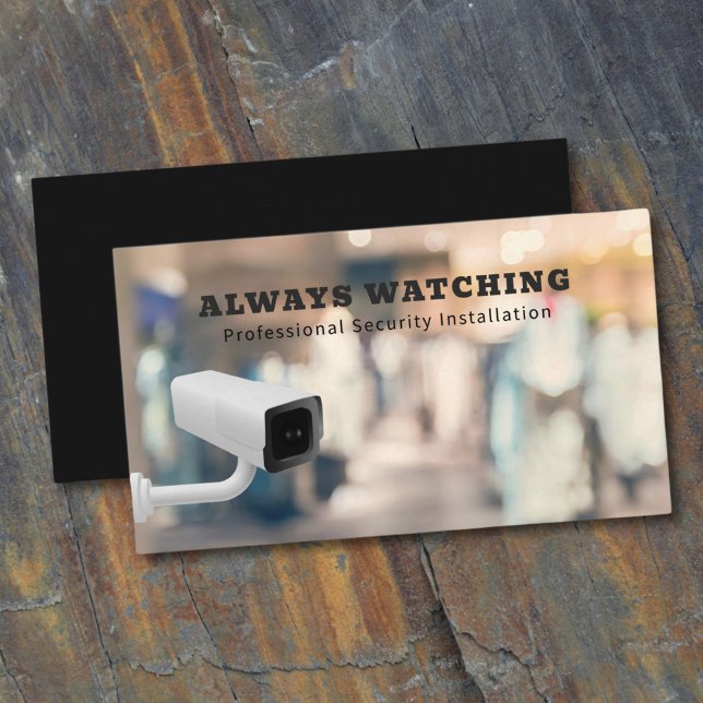 Security Solutions Surveillance System CCTV Camera Business Card (Creator Uploaded)