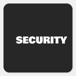 Security Square Sticker