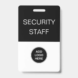 Security Staff Simple Logo Design Badge