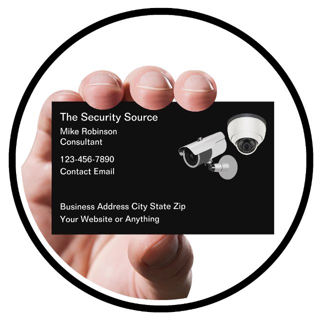 Security Surveillance Theme Business Cards  (Creator Uploaded)