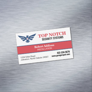 Security Systems Magnetic Business Card